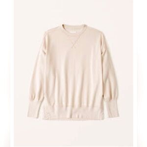 Abercrombie Split-Hem Tunic Crew Sweatshirt Plus Size XXL